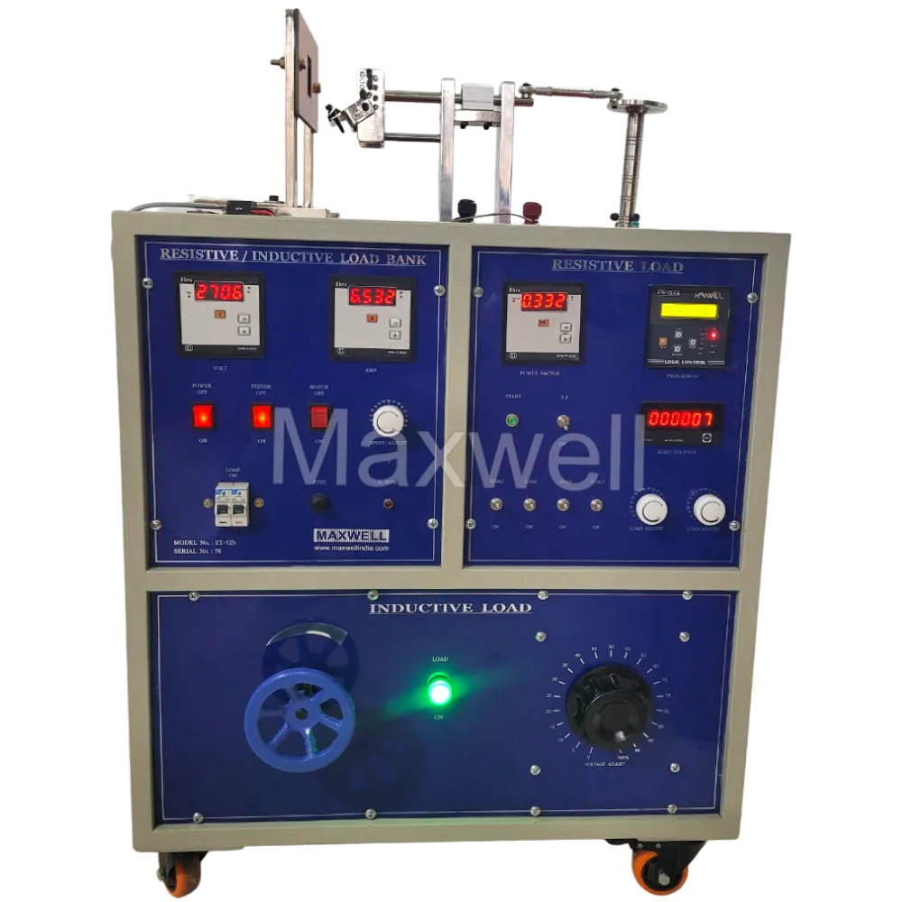 endurance testing machine with resistive and inductive load as per IS 1293 plug and socket testing lab