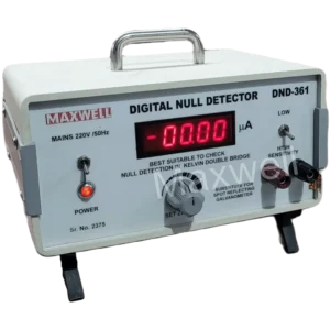 Digital null detector or Digital Galvanometer to be used with Kelvin Double Bridge