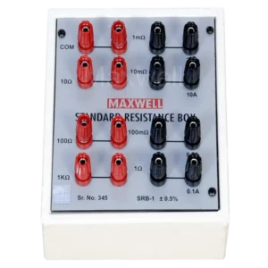 standard resistance box SRB-1 from Maxwell. It is used for calibration of micro-ohm meter or Kelvin Double bridge