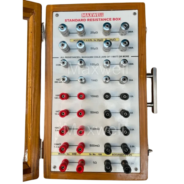 Standard Resistance Box SRB-17 | 0.2% Precision Resistance Box 20 µΩ ...