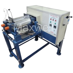 Two roll mill used in cable testing laboratories