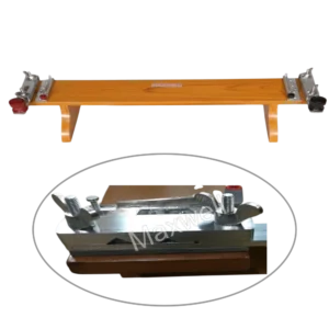 conductor sample holding for resistance testing wooden stand