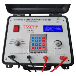 digital conductivity meter for wire and rod
