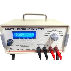 low resistance measurement instrument DM-141 with 4.5 digit display and stable readings