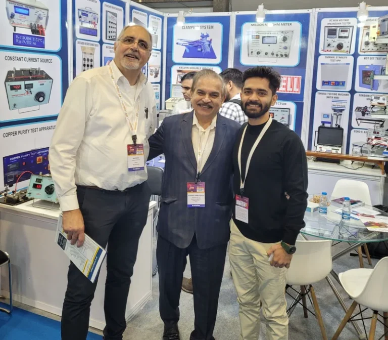 Maxwell India stakeholders meeting foreign delegates while participation in Cable and wire 2025 exhibition, Delhi