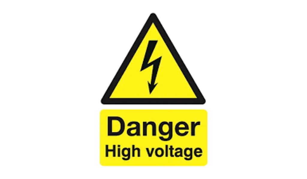 danger high voltage sign