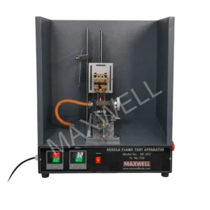 needle flame test apparatus as per IS:11000 and IEC:60695-2-2